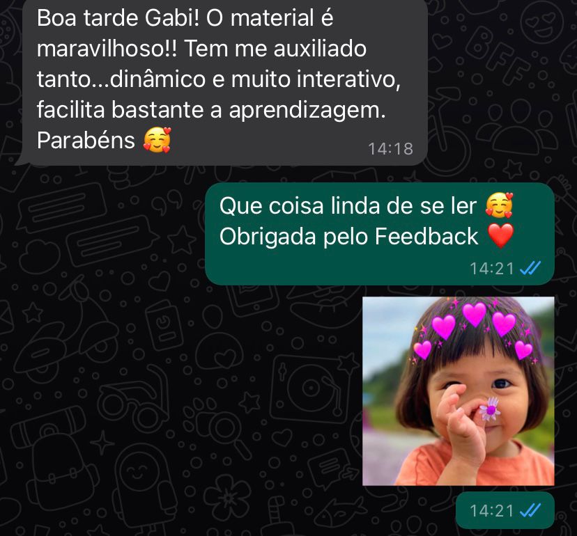 Outro feedback de cliente satisfeito com o material