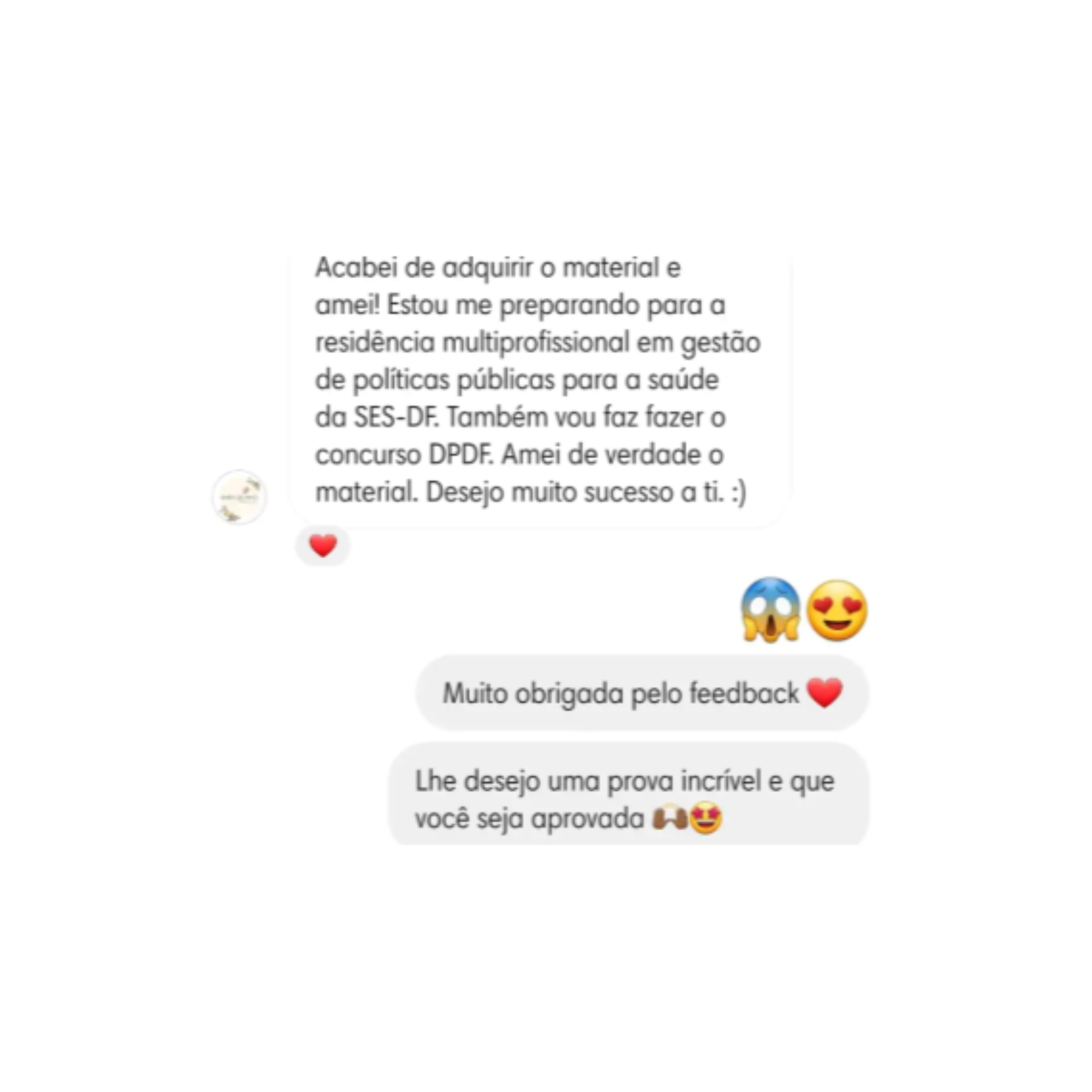 Print de prova com ótimo desempenho após usar o material Gabs Resumos